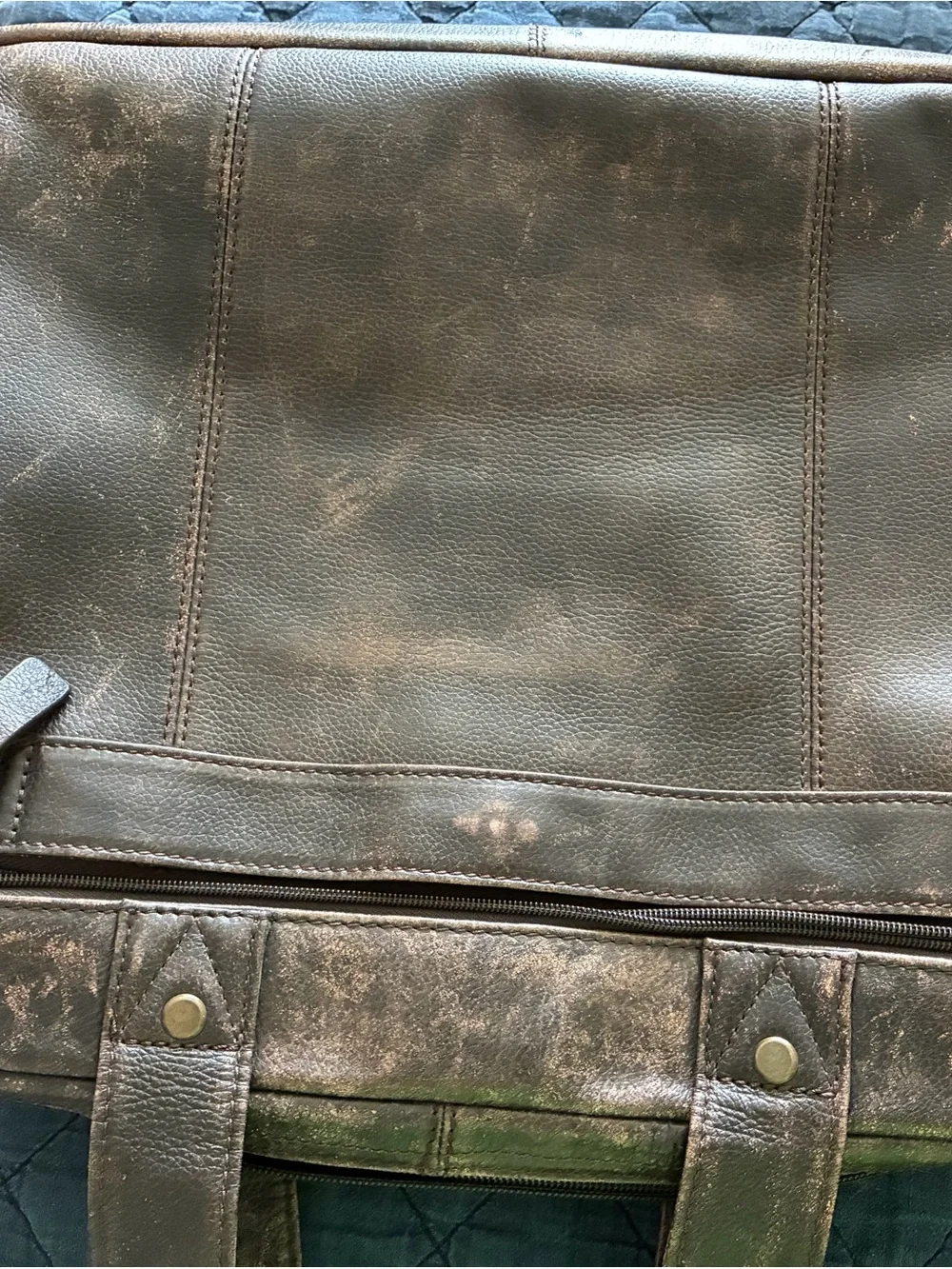 Men's Brown Leather Briefcase - Professional Leather Work Bag
